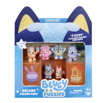 Shopkins Bluey S14 Fuzzies Deluxe Figure Pack