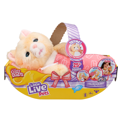 Shopkins Little Live Pets Cozy Dozys S5 Single Pack Ginger the Kitty