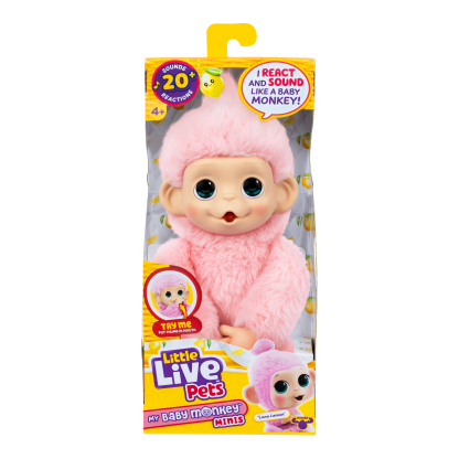 Shopkins Little Live Pets My Baby S3 Mini Monkey Single Pack Luna Lemon