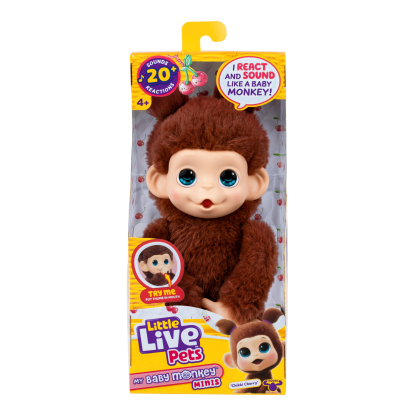 Shopkins Little Live Pets My Baby S3 Mini Monkey Single Pack Chikki Cherry
