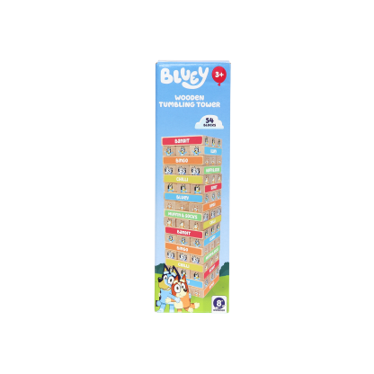 Shopkins 8th Wonder Bluey Wooden Tumbling Tower