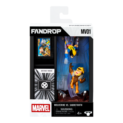 Shopkins FANDROP Marvel W1 Figure 2 Pack Wolverine Vs Sabretooth