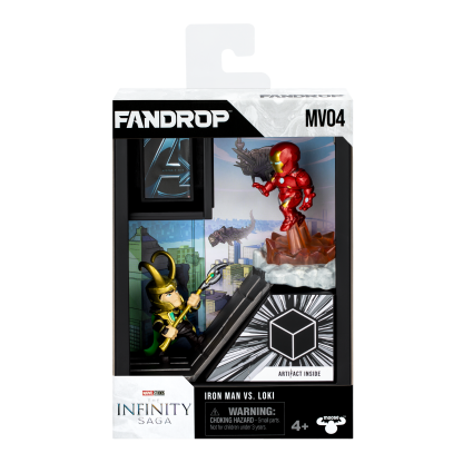 Shopkins FANDROP Marvel W1 Figure 2 Pack Iron Man Vs Loki