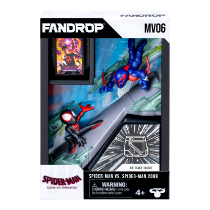 Shopkins FANDROP Marvel W2 Figure 2 Pack Spider-Man Vs Spider-Man 2099