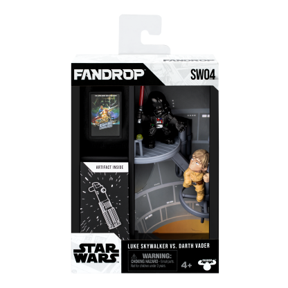 Shopkins FANDROP Star Wars W1 Figure 2 Pack Luke Skywalker Vs Darth Vader