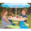 Little Tikes Easy Store™ Jr. Play Table with Umbrella - Blue/Green
