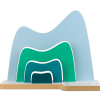 Tonies Large Tabletop Shelf: Mountain